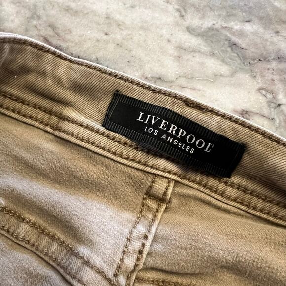 Liverpool Khaki Straight Leg Jeans Size 32 - Picture 4 of 6